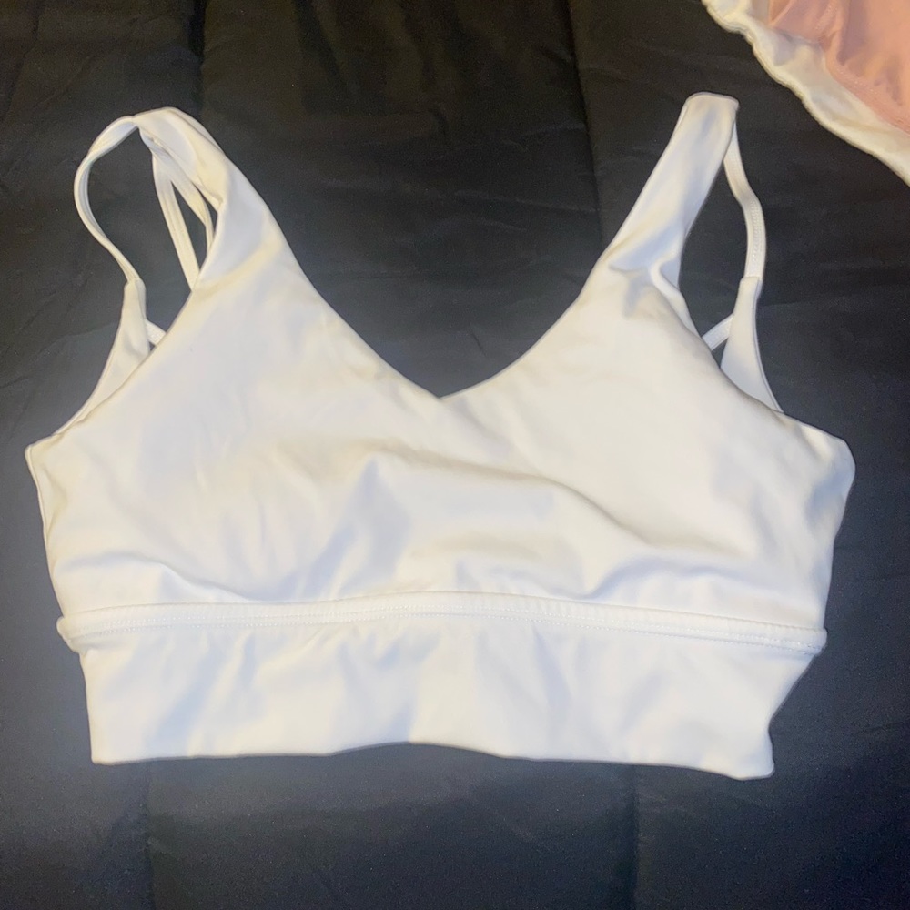Small buff bunny monarch sports bra